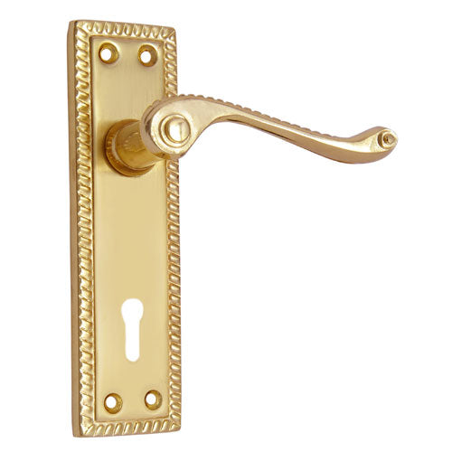Buy "Abel" Iron Door Handle with Plate-Premium Harware Products Online - Adonai Hardware