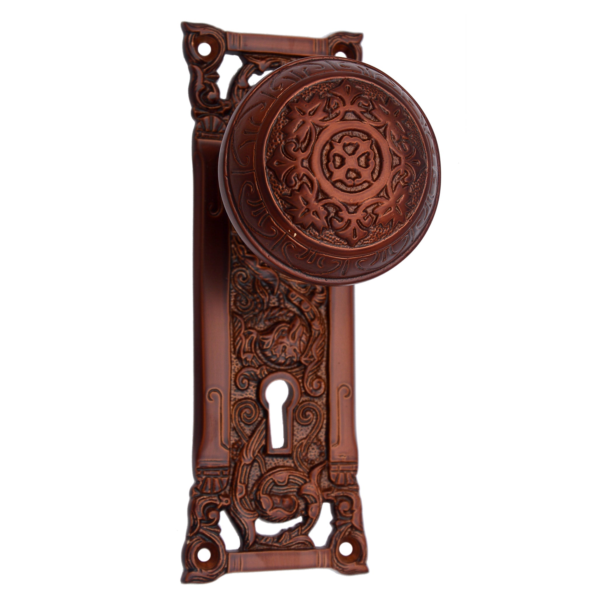 Buy "Abidah" Silicon Bronze Door Knob with Plate-Premium Harware Products Online - Adonai Hardware