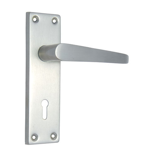 Buy "Abiel" Iron Door Handle with Plate-Premium Harware Products Online - Adonai Hardware