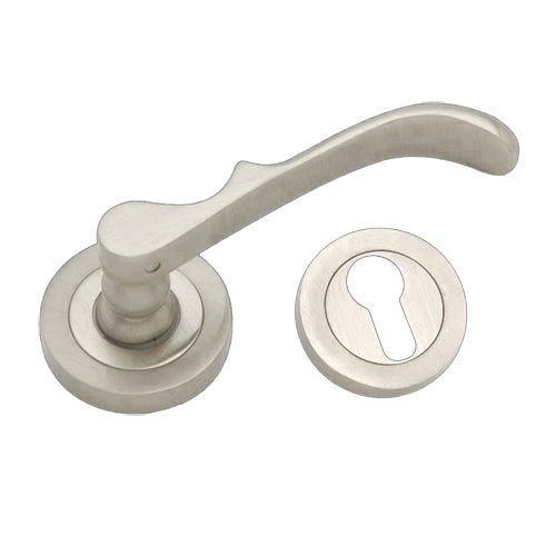 Buy "Abiezer" Zinc Handle with Rose-Premium Harware Products Online - Adonai Hardware