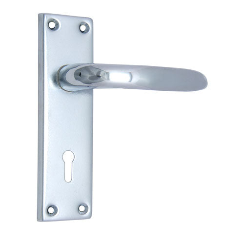Buy "Abimael" Iron Door Handle with Plate-Premium Harware Products Online - Adonai Hardware