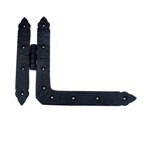 Buy "Adrammelech" Black Antique Iron HL Hinge-Premium Harware Products Online - Adonai Hardware