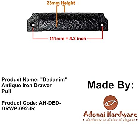 "Dedanim" Brass Drawer Pull