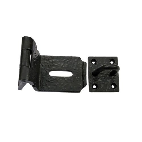 Buy 4" Projection"Elizur" 90 Degree Cast Iron Hasp and Staple-Premium Harware Products Online - Adonai Hardware
