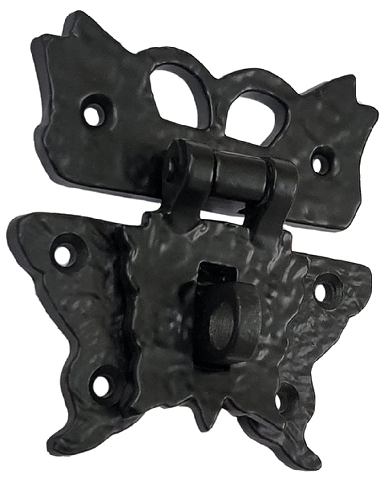 thumbnail image 2 of Adonai Hardware Adah Black Antique Iron Butterfly Cabinet Hinge (10 2 of 11