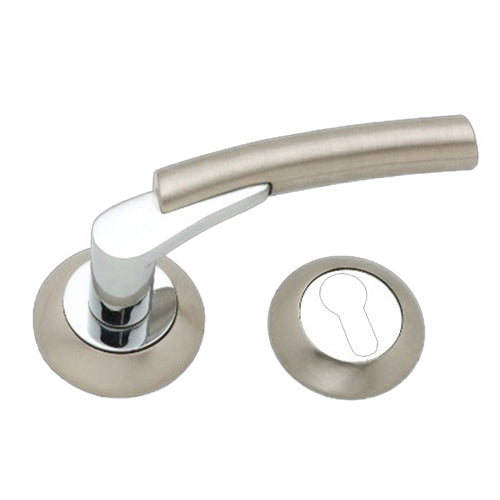 Buy "Cabbon" Zinc Handle with Rose-Premium Harware Products Online - Adonai Hardware