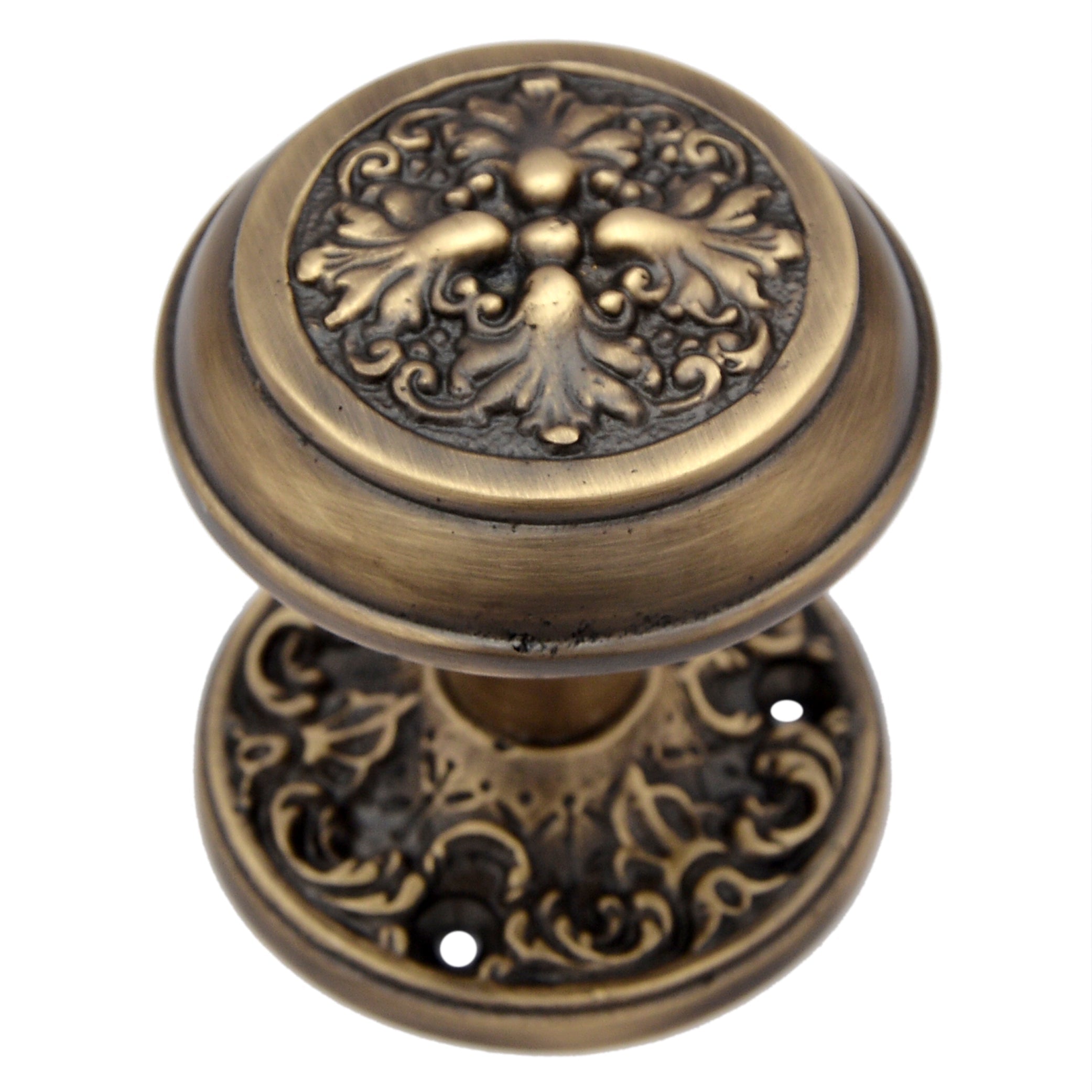 Buy "Carshena" Brass Door Knob with Rose-Premium Harware Products Online - Adonai Hardware