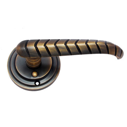 Buy "Chris" Brass Handle with Rose-Premium Harware Products Online - Adonai Hardware