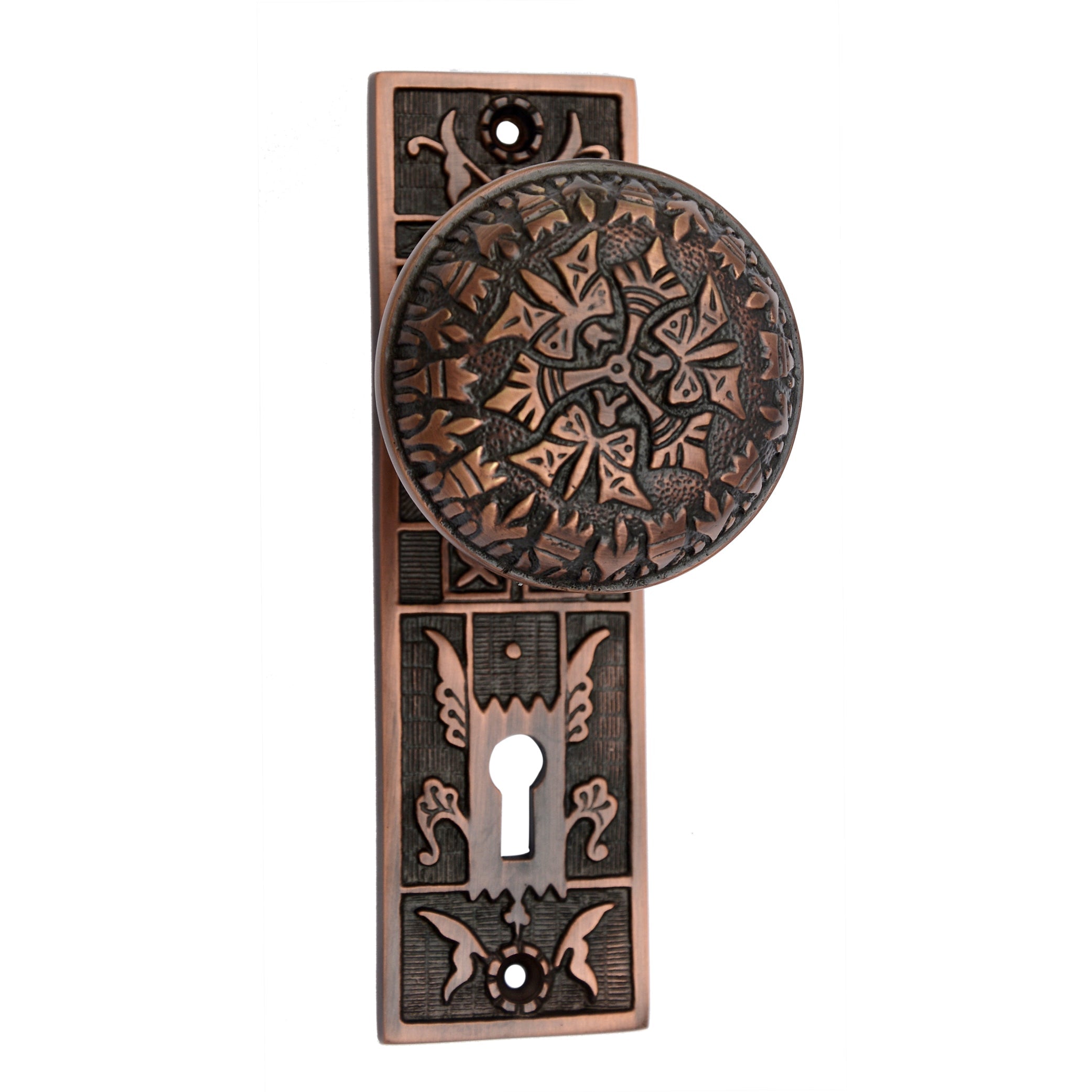 Buy "Dabbasheth" Brass Door Knob with Plate-Premium Harware Products Online - Adonai Hardware