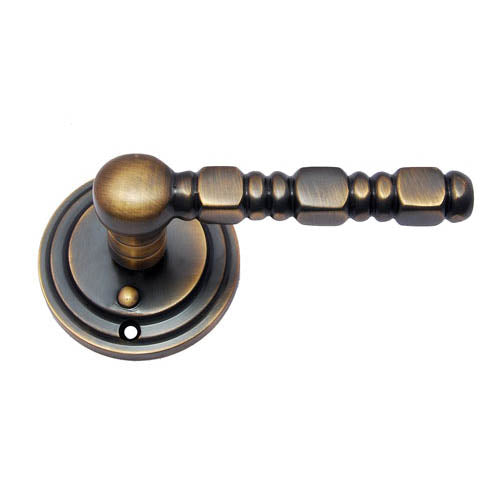 Buy "Deuteronomy" Brass Handle with Rose-Premium Harware Products Online - Adonai Hardware