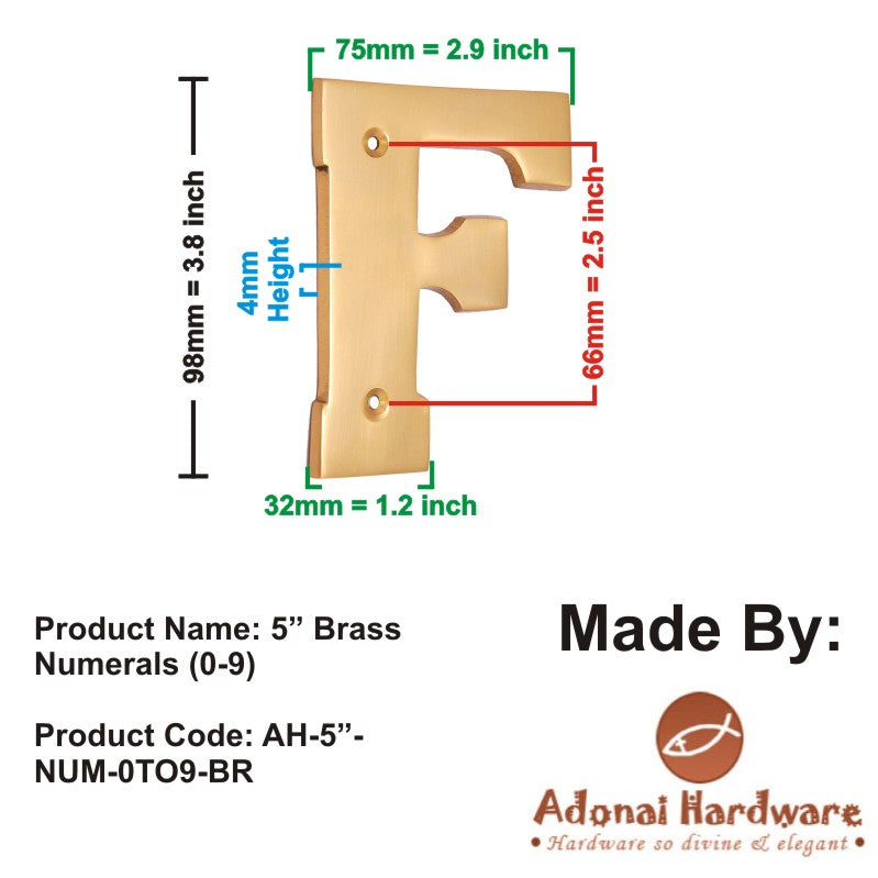 4" Brass Letters (A-Z)