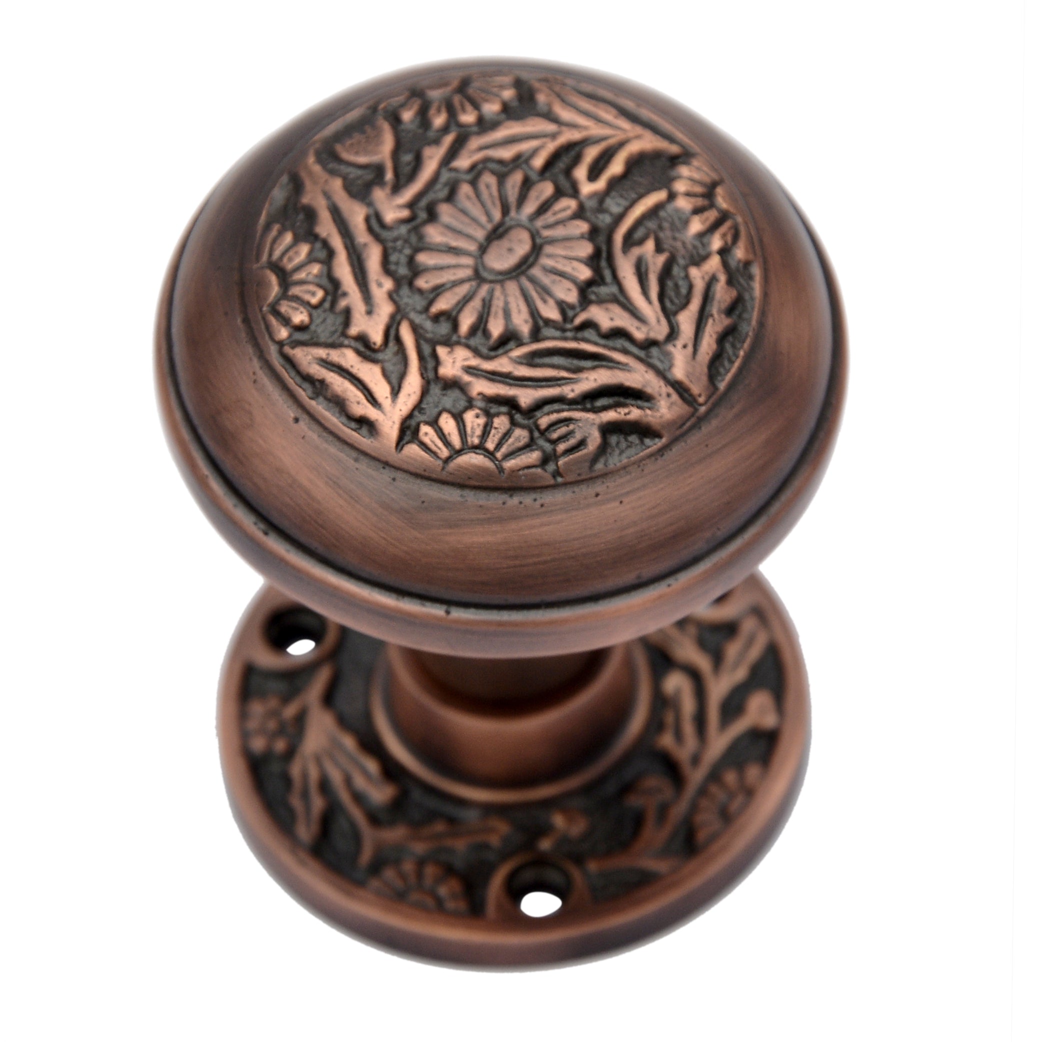 Buy "Eden" Brass Door Knob with Rose-Premium Harware Products Online - Adonai Hardware