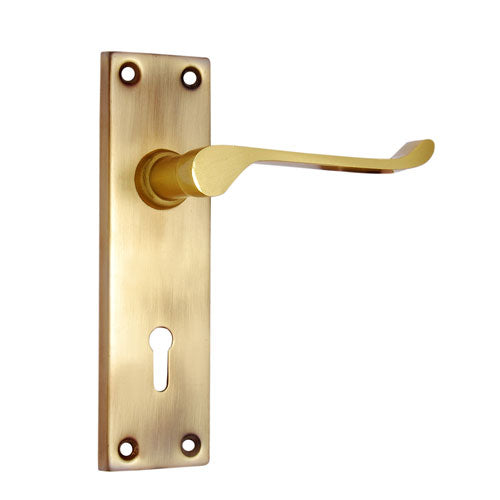 Buy "Eleazar" Iron Door Handle with Plate-Premium Harware Products Online - Adonai Hardware