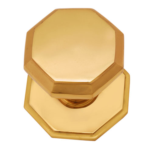 Buy "Emmanuel" Brass Door Knob with Rose-Premium Harware Products Online - Adonai Hardware