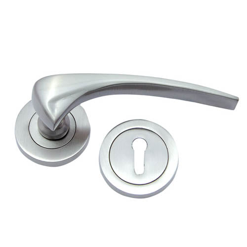 Buy "Esther" Brass Handle with Rose-Premium Harware Products Online - Adonai Hardware