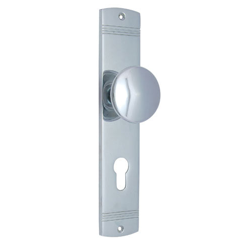 Buy "Ethan" Brass Door Knob with Plate-Premium Harware Products Online - Adonai Hardware