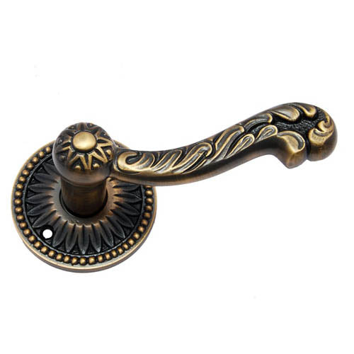 Buy "Exodus" Brass Handle with Rose-Premium Harware Products Online - Adonai Hardware