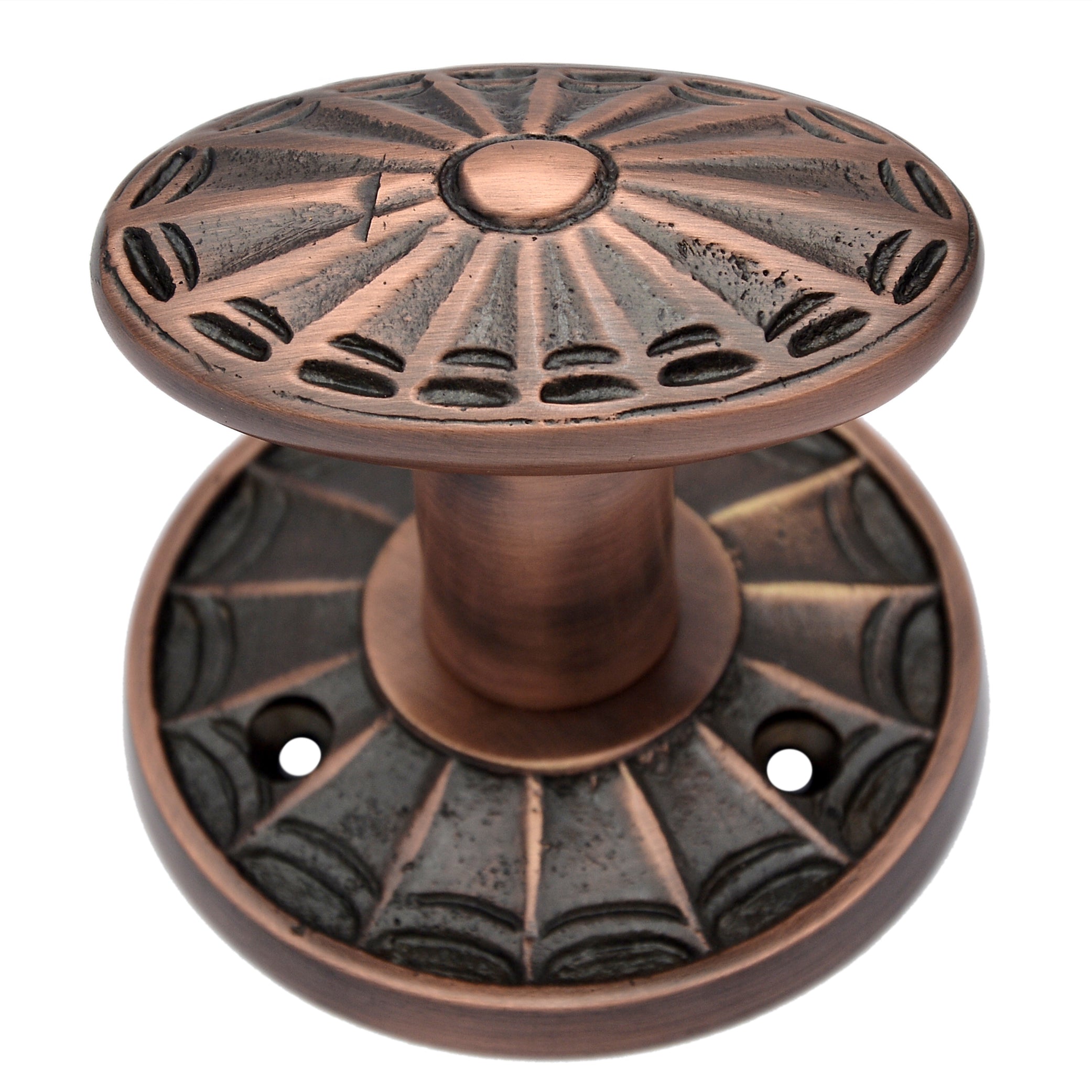 Buy "Habazinaiah" Brass Door Knob with Rose-Premium Harware Products Online - Adonai Hardware