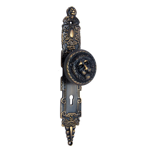 Buy "Ishi" Brass Door Knob with Plate-Premium Harware Products Online - Adonai Hardware