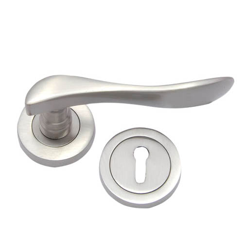 Buy "Jeremiah" Brass Handle with Rose-Premium Harware Products Online - Adonai Hardware