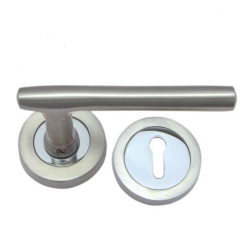 Buy "Joel" Brass Handle with Rose-Premium Harware Products Online - Adonai Hardware