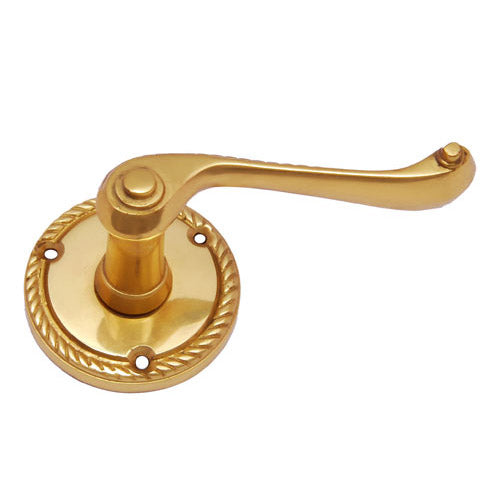 Buy "Josiah" Brass Handle with Rose-Premium Harware Products Online - Adonai Hardware
