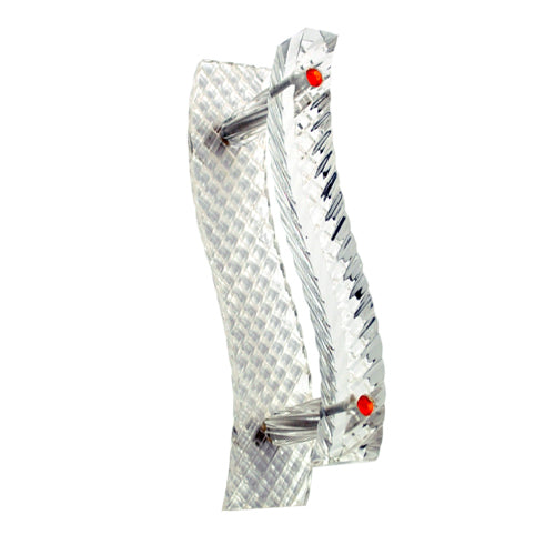 Buy "Levi" Acrylic Door Pull on Plate-Premium Harware Products Online - Adonai Hardware