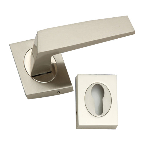 Buy "Lubin" Zinc Handle with Rose-Premium Harware Products Online - Adonai Hardware