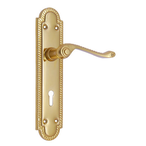 Buy "Matthan" Iron Door Handle with Plate-Premium Harware Products Online - Adonai Hardware