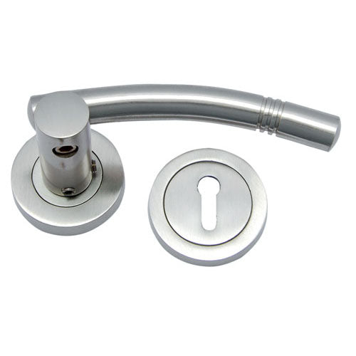 Buy "Nehemiah" Brass Handle with Rose-Premium Harware Products Online - Adonai Hardware