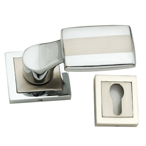 Buy "Ner" Zinc Handle with Rose-Premium Harware Products Online - Adonai Hardware