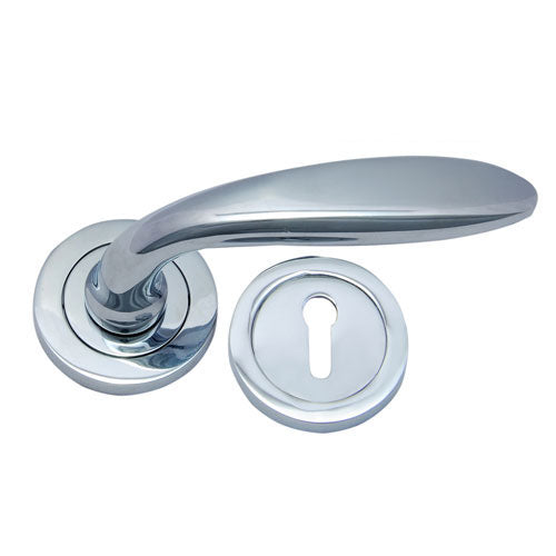 Buy "Obadiah" Brass Handle with Rose-Premium Harware Products Online - Adonai Hardware