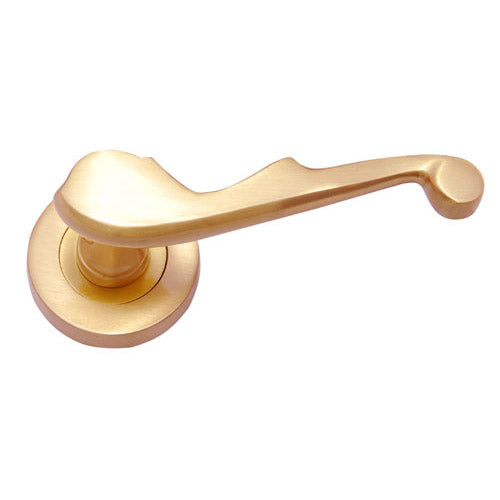 Buy "Ruth" Brass Handle with Rose-Premium Harware Products Online - Adonai Hardware