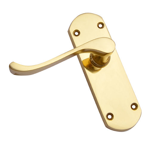 Buy "Saph" Brass Door Handle with Plate-Premium Harware Products Online - Adonai Hardware