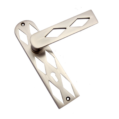 Buy "Zaavan" Brass Door Handle with Plate-Premium Harware Products Online - Adonai Hardware