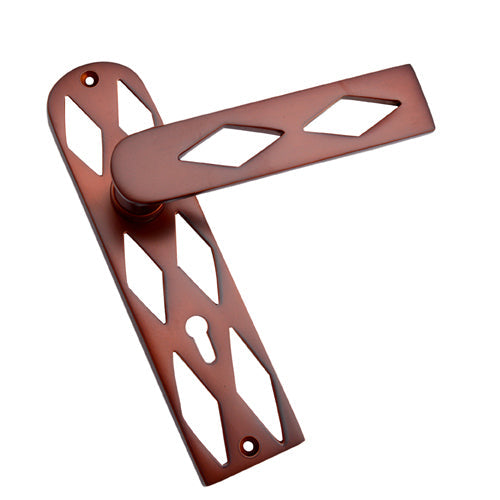 Buy "Zaavan" Silicon Bronze Door Handle with Plate-Premium Harware Products Online - Adonai Hardware