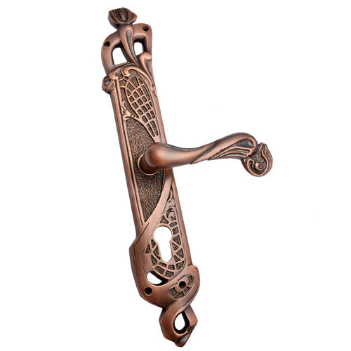 Buy "Zamzummims" Brass Door Handle with Plate-Premium Harware Products Online - Adonai Hardware